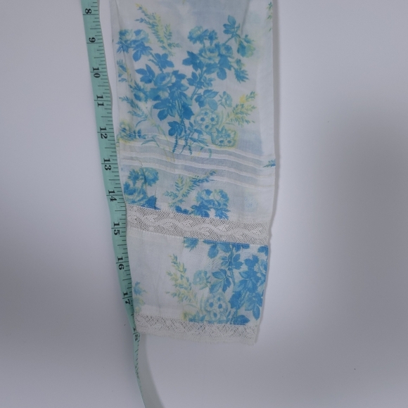 LoveShackFancy Mauro Blouse Button Down Floral Print Magic Turquoise S - Picture 9 of 13